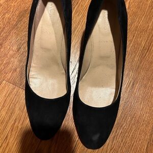 Jcrew Black Suede wedges